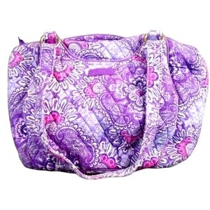 Quilted tote, shoulder straps